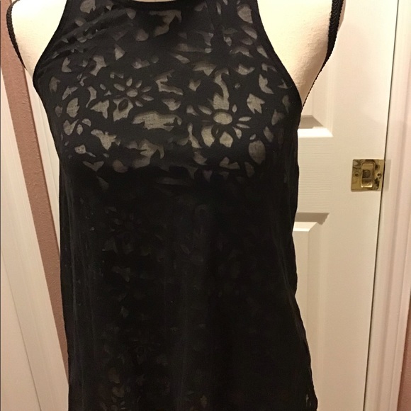 H&M Black Lacy Tank Top - Picture 2 of 5